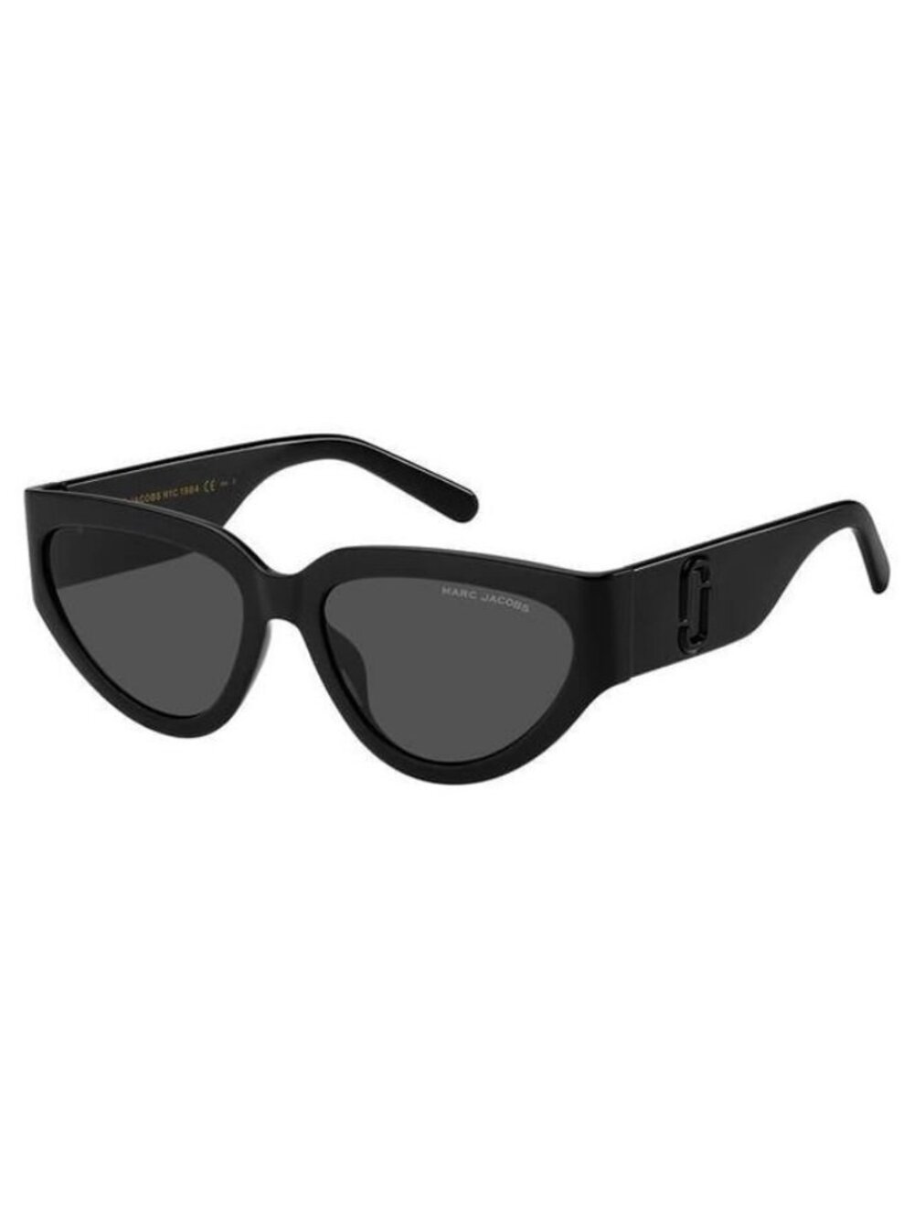 New Authentic Marc Jacobs Womens Black Cat Eye Acetate Sunglasses